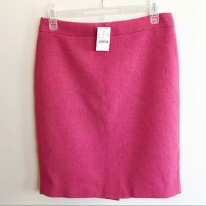 J. Crew NWT pink wool skirt